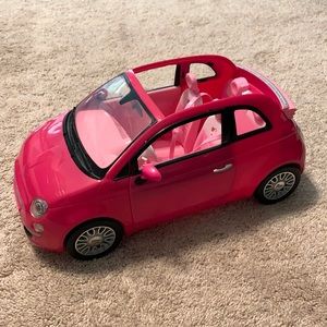 Pink Barbie fiat. Good condition $8